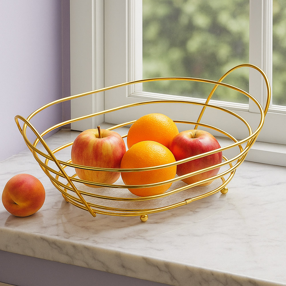 SATOSHI Кантри Корзина для фруктов 28,5х10х19,5см, сталь, акрил - #9