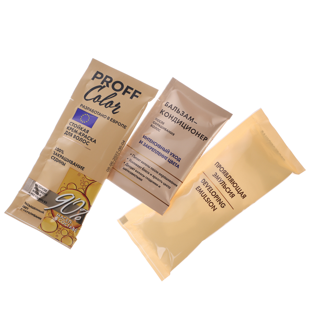 Краска для волос PROFF Color Темно-русый, 115мл - #3