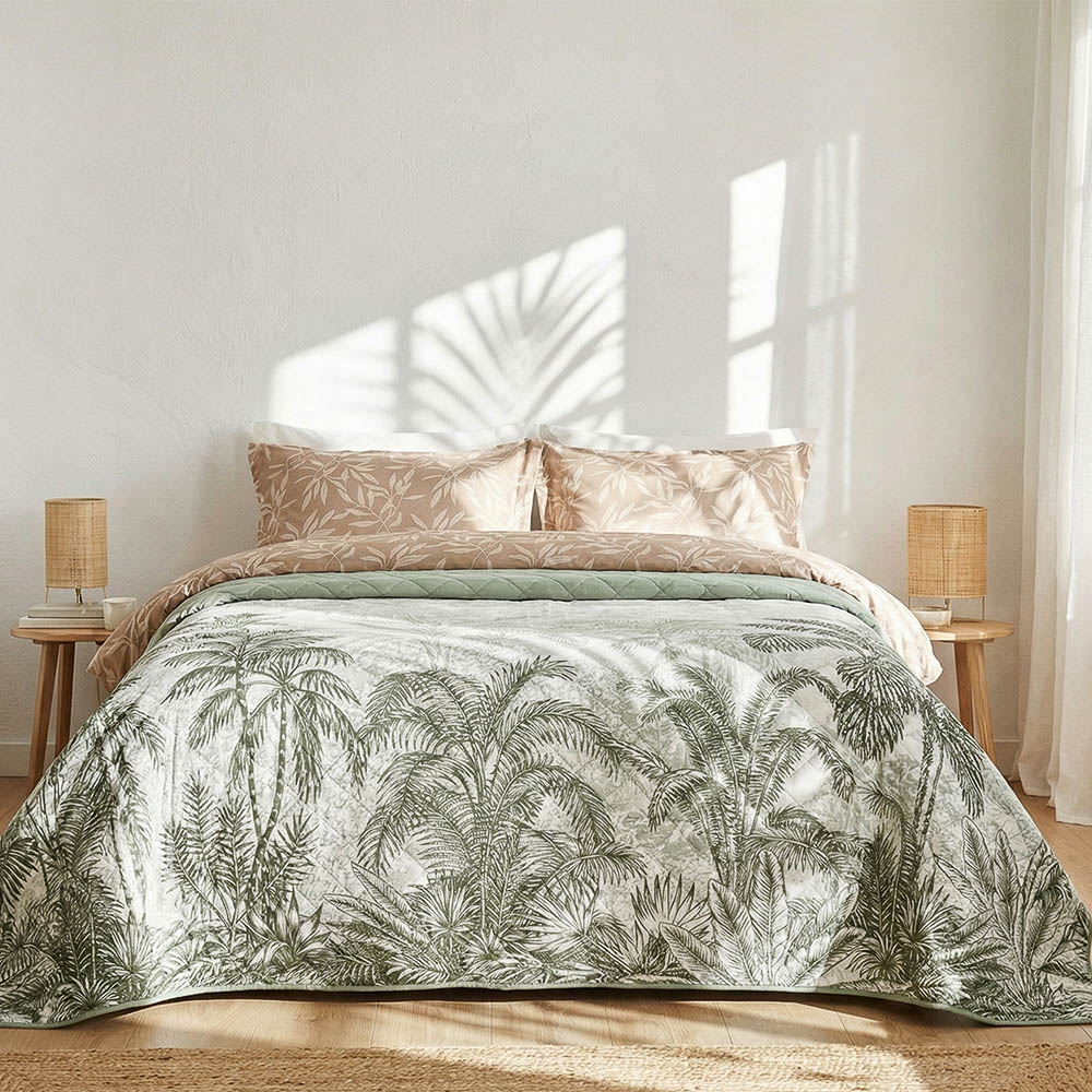 PROVANCE Мосс Покрывало стеганое принтованное 200х220см, 100% полиэстер - #6