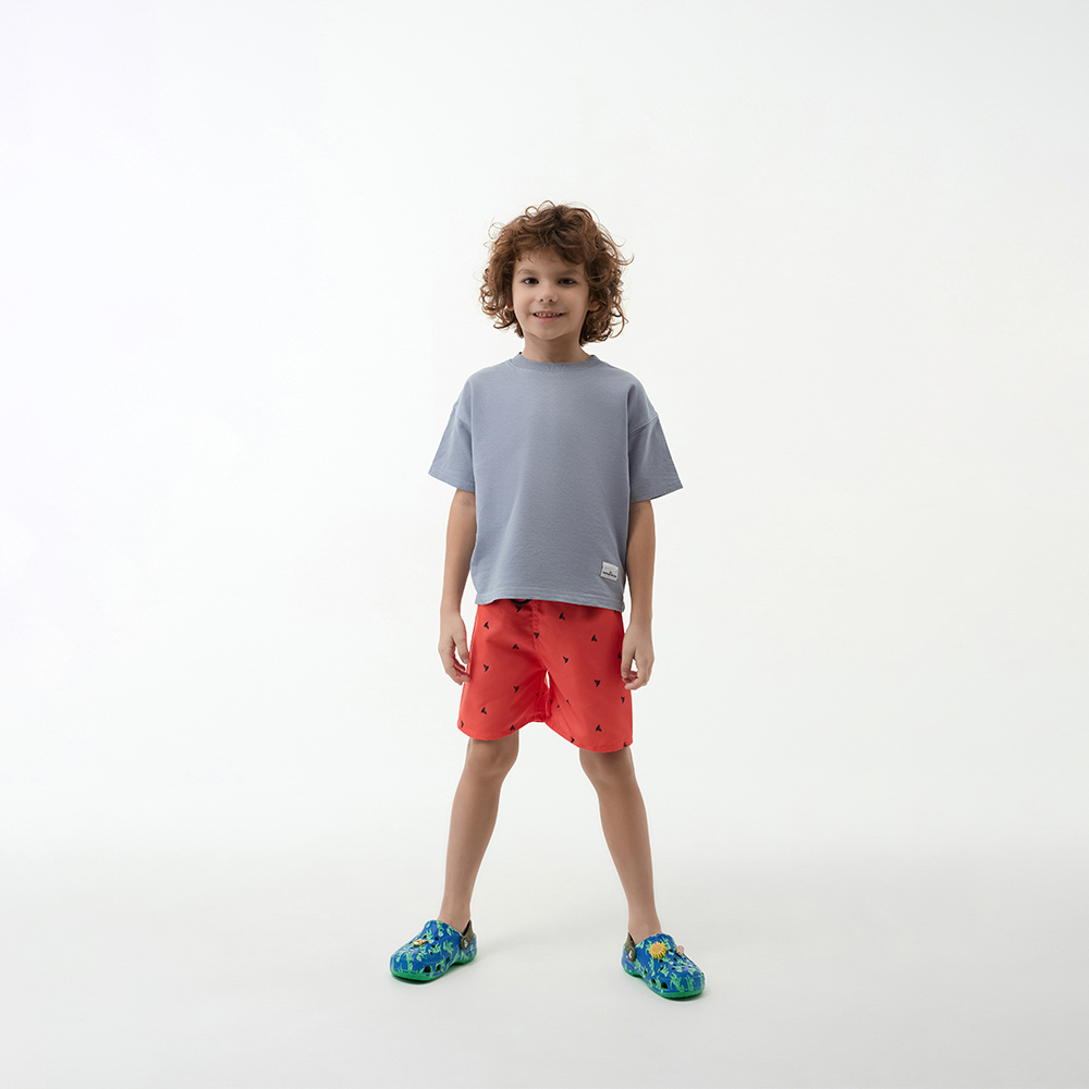 GALANTE Шорты купальные для мальчиков, 100% полиэстер, р. 98-104, цв.красный - #7