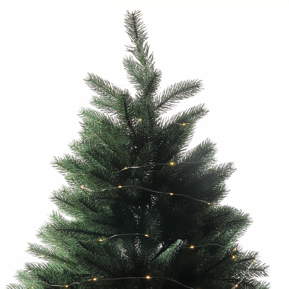 СНОУ БУМ Гирлянда эл. нить росы, 10м, 100LED, шампань, 8 режимов, провол. серебр. цвет, 3хАА - #11