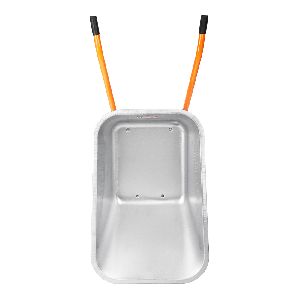 ЕРМАК Тачка строительная, двухколёсная, усиленная, грузоподъемность 320кг, сталь/оцинк 0,8 мм, 110л - #9