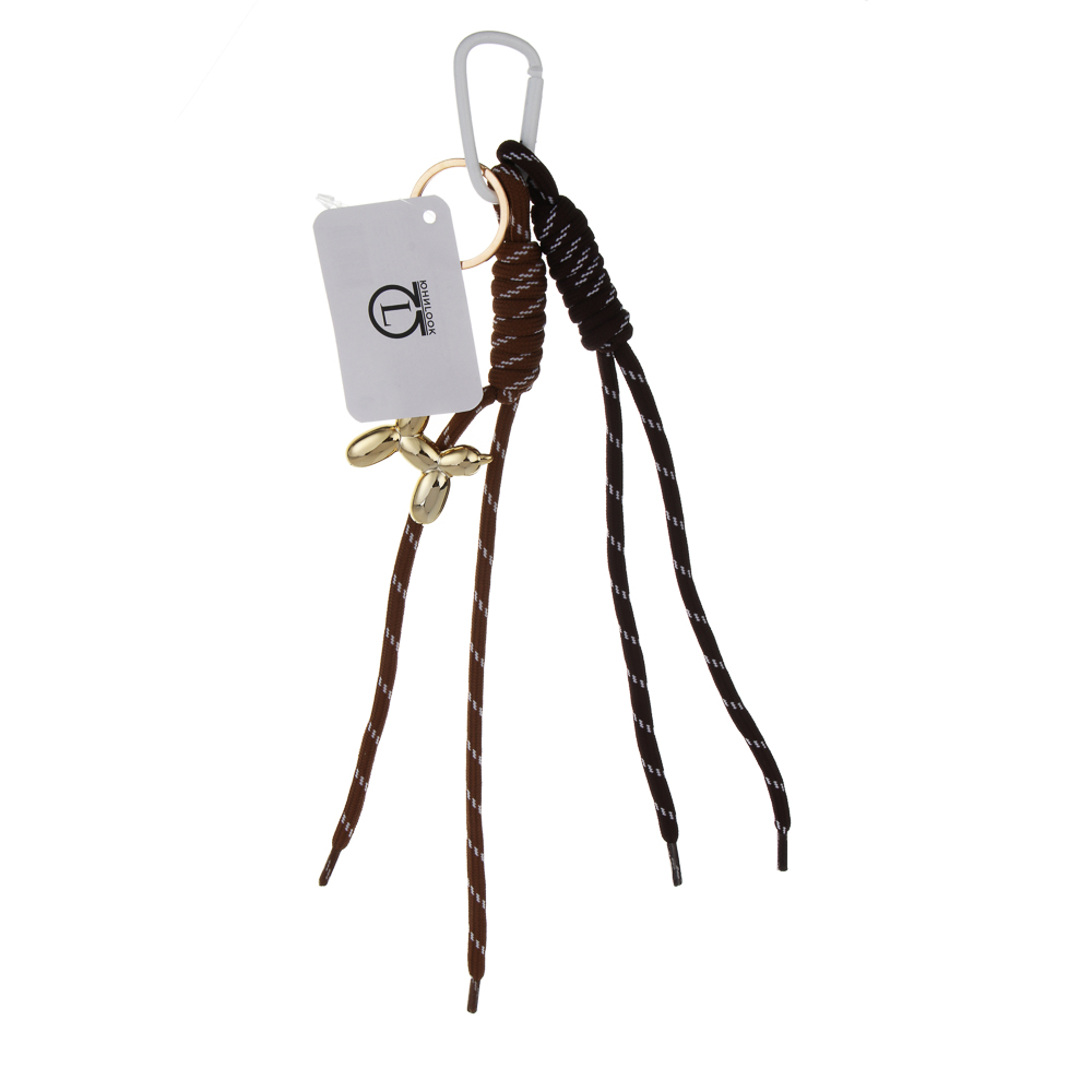 Подвеска брелок шнур паракорд 2 шт и шарм игрушка тм ЮL, ПУ, нейлон, металл, 2 дизайна - #6