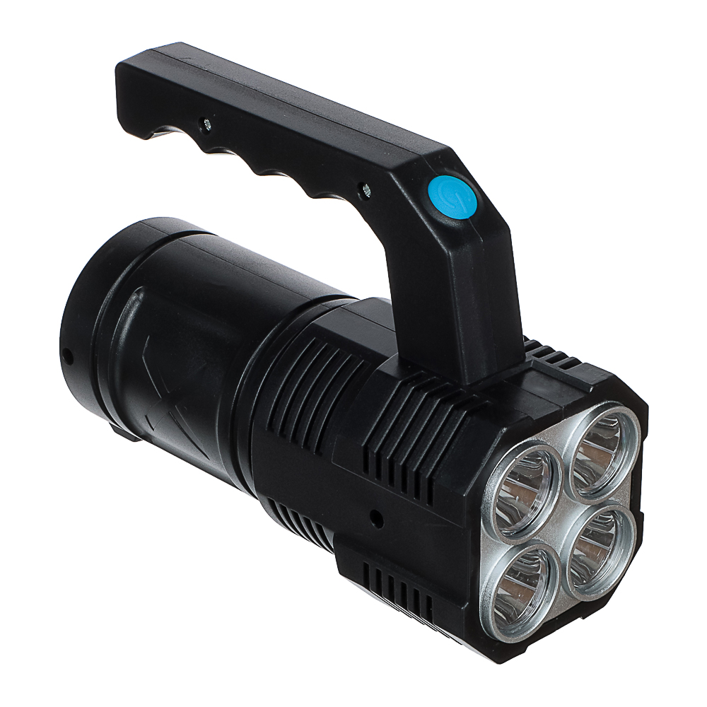 Фонарь прожектор тм ЕРМАК, 4 LED + COB, 4 режима, 2000мАч, USB кабель, пластик, 147х103х60 мм - #1