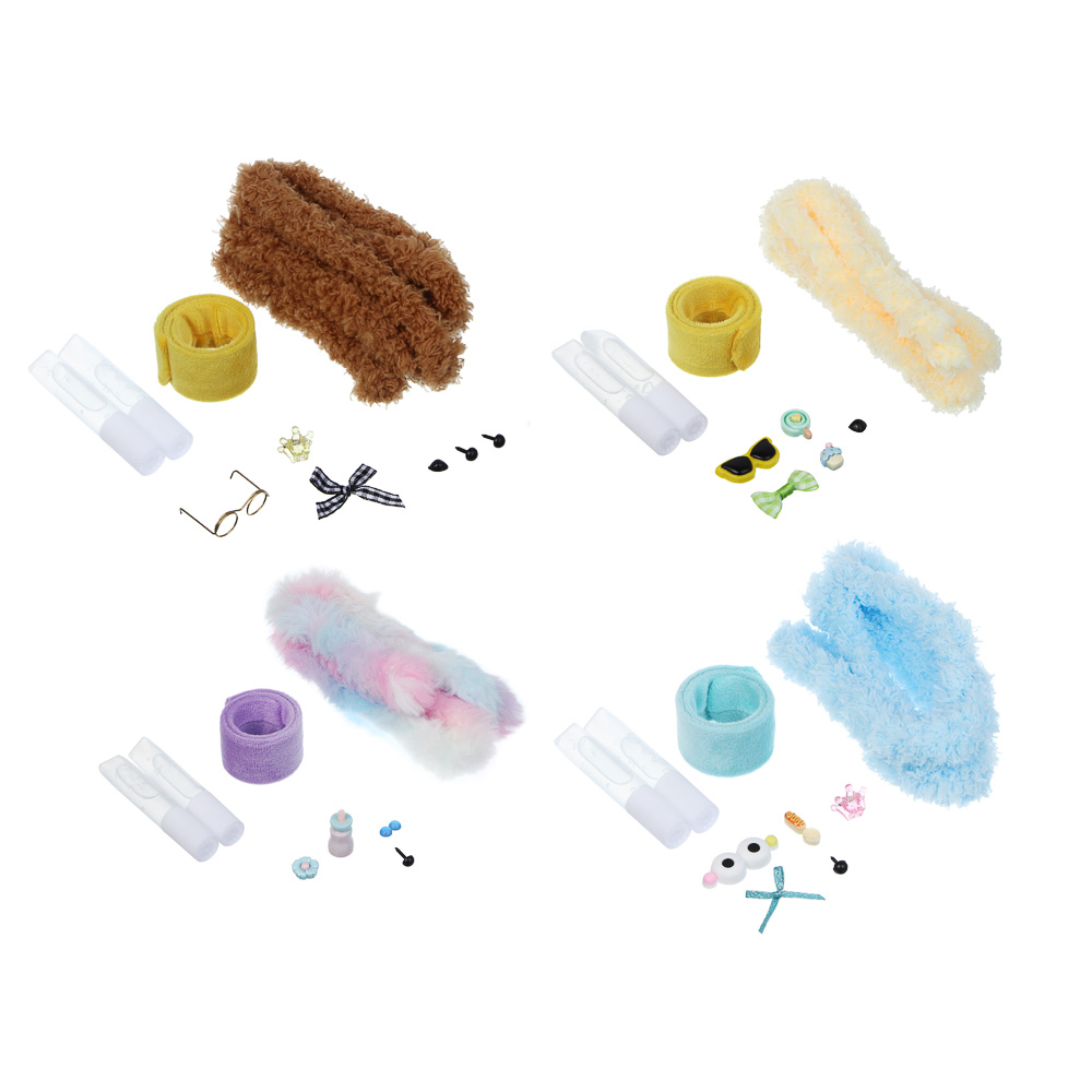 Набор для творчества "Мякиши" животные из меховых палочек, PP, клей, PVC, 12,5х17,7х3,8см, 4 дизайна - #4