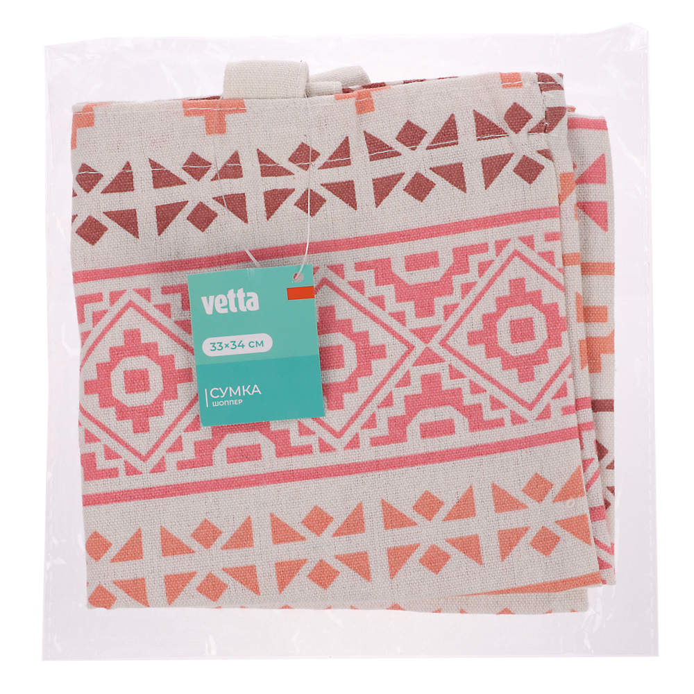 VETTA Сумка с орнаментом, 33х34 см, с дном - #5