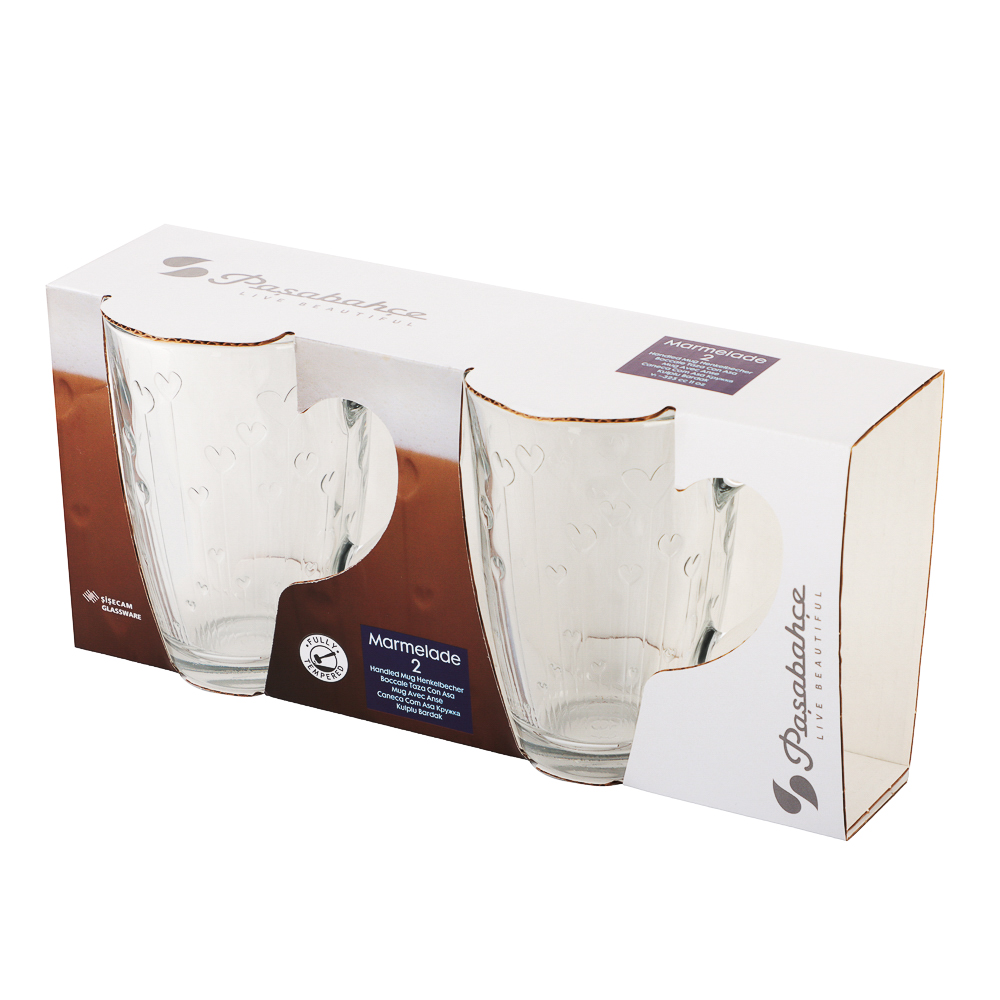 PASABAHCE Мармелад Набор кружек 2шт 325мл, стекло, 55823B - #6