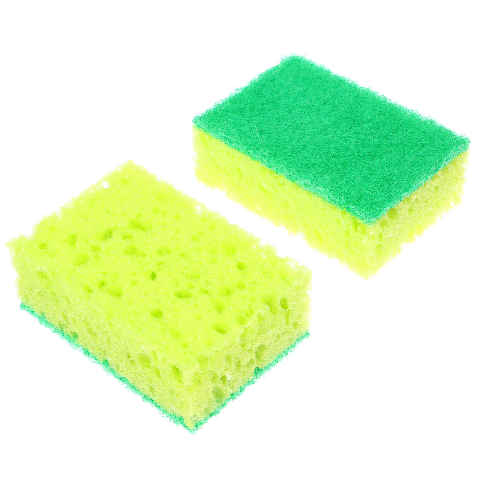 VETTA Набор губок для мытья посуды, коралл, 10 шт, 9,5x6,5x3,6 см - #2
