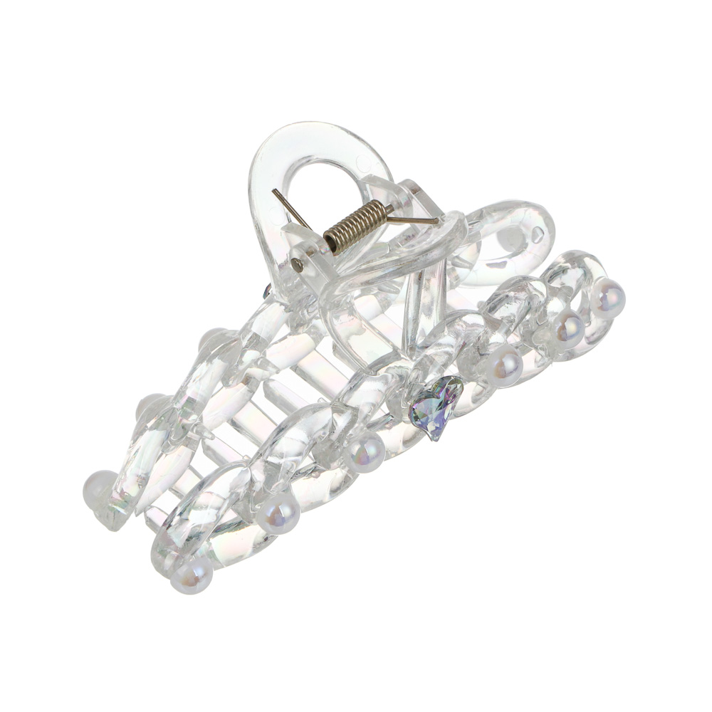 Краб для волос, тм ЮНИLOOK, 10-11см, пластик, 3 дизайна, #2 - #4