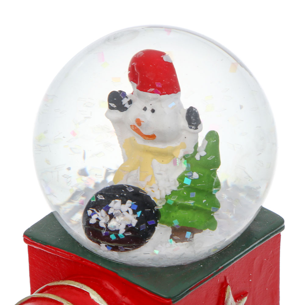 СНОУ БУМ Снежный шар Поезд 7,7x7,7 см, полистоун, стекло - #2