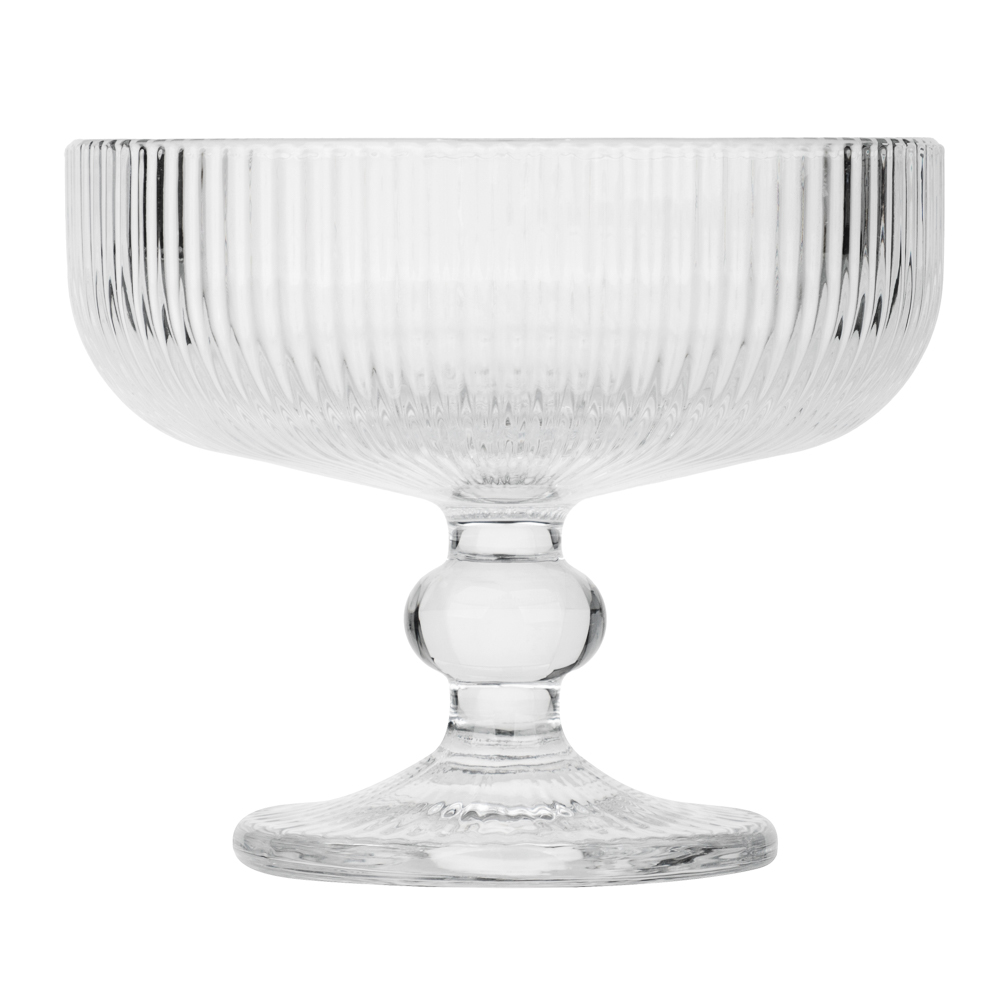 MILLIMI Бокал-креманка Грея, 250мл, стекло, прозрачный, рифленый - #1