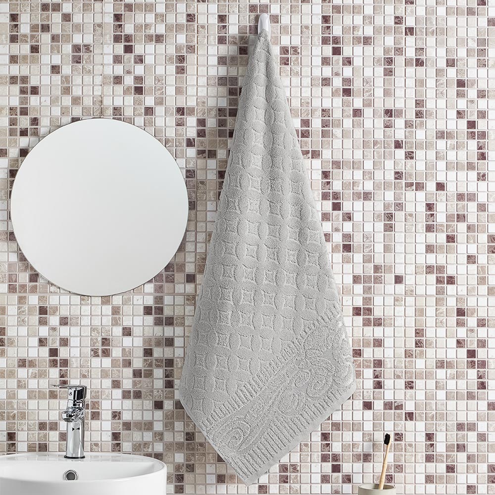 PROVANCE Фрэя Полотенце махровое, 100% хлопок, 70х130см, 465гр/м, серый - #9