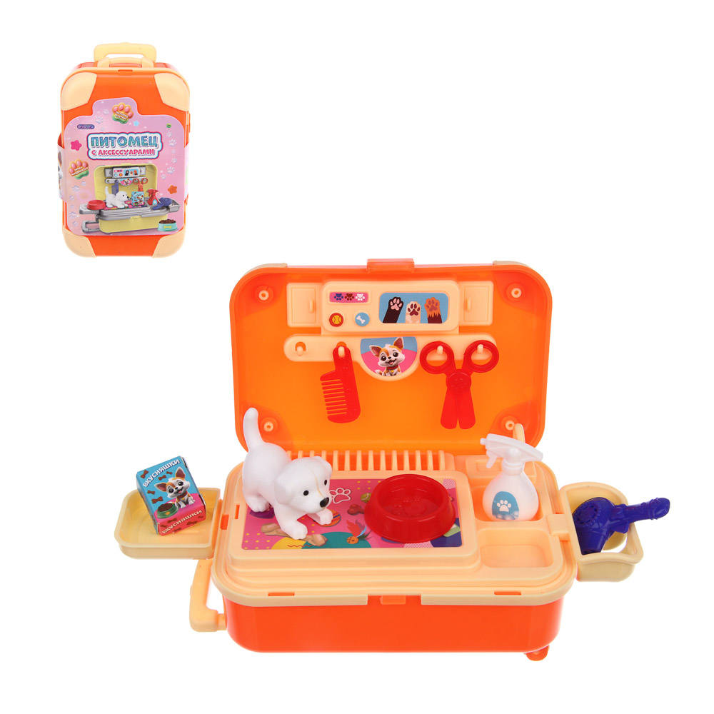 ИГРОЛЕНД Питомец с акс. в чемодане PP, ABS, 10х16х6,5 см - #1