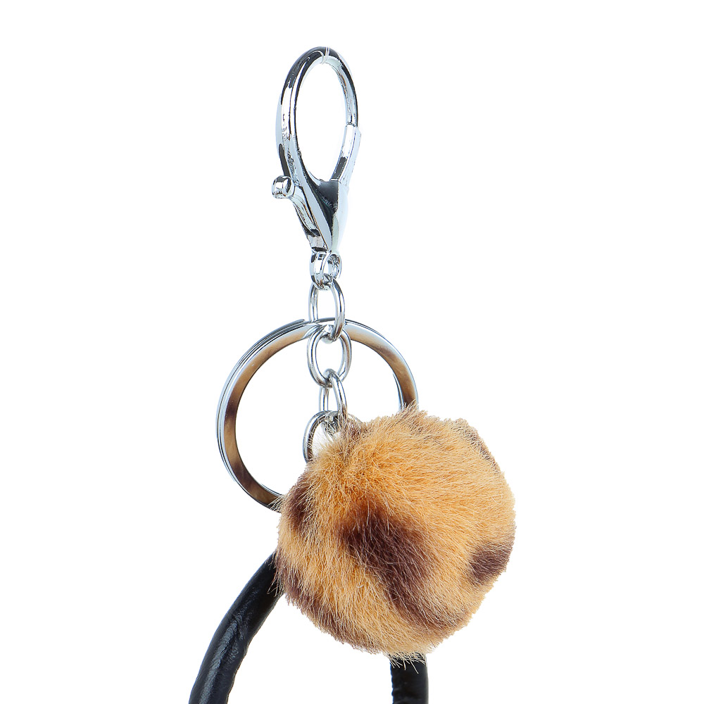 Брелок, 6x8см, в форме сумочки, плюш, металлический карабин, 4 цвета - #5