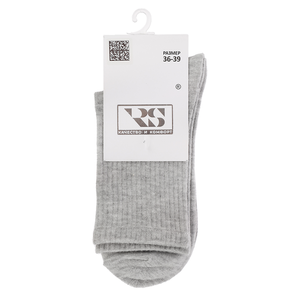 RS Носки женские классические, р. 36-39, 70%хлопок, 25% полиамид, 5% эластан, R192, разноцветные - #5