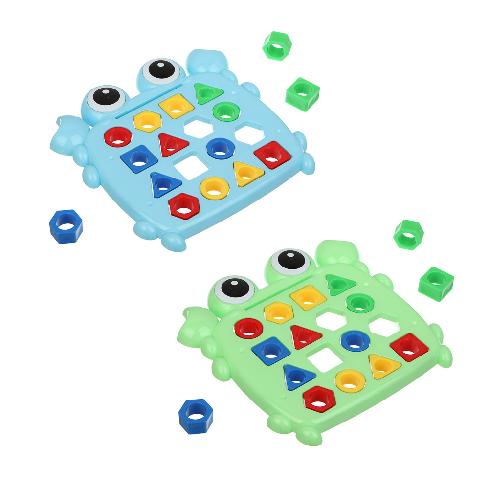 ИГРОЛЕНД Развивающая игра "Крабик-сортер", PP, 17,8х17,4х3,5см, 2 дизайна - #2