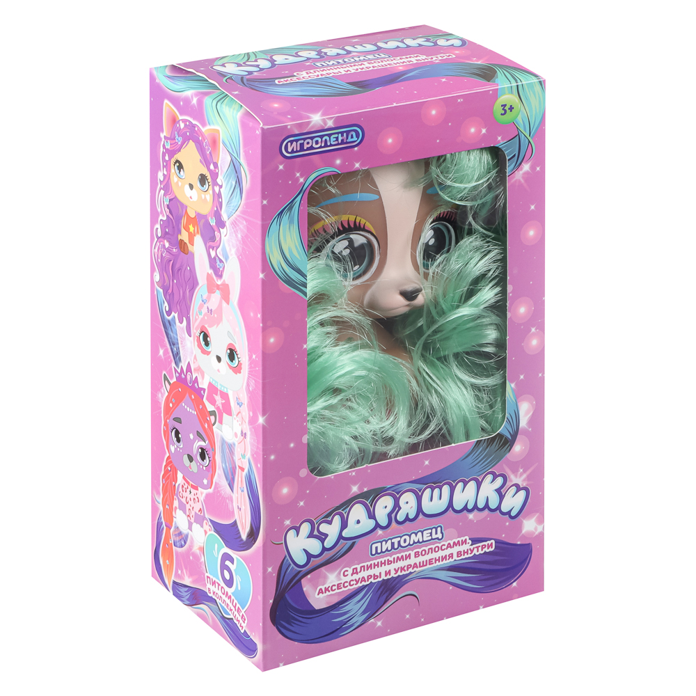 ИГРОЛЕНД Питомец с аксессуаром "Кудряшики", ПВХ, 17,6х7,3х10см, 8 дизайнов - #5