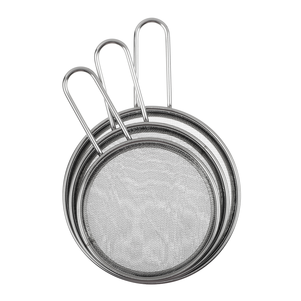 Набор сит для сахарной пудры и какао тм VETTA 3 пр, 7,5/9/10см, нерж.сталь - #8