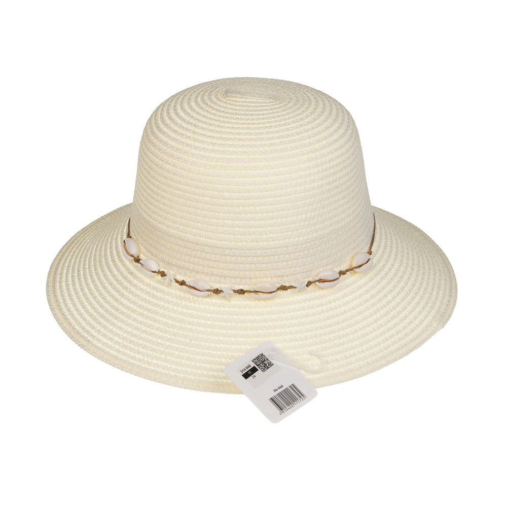 Шляпа женская с декором тм GALANTE р. 58, 100% целлюлоза, разноцветная - #6