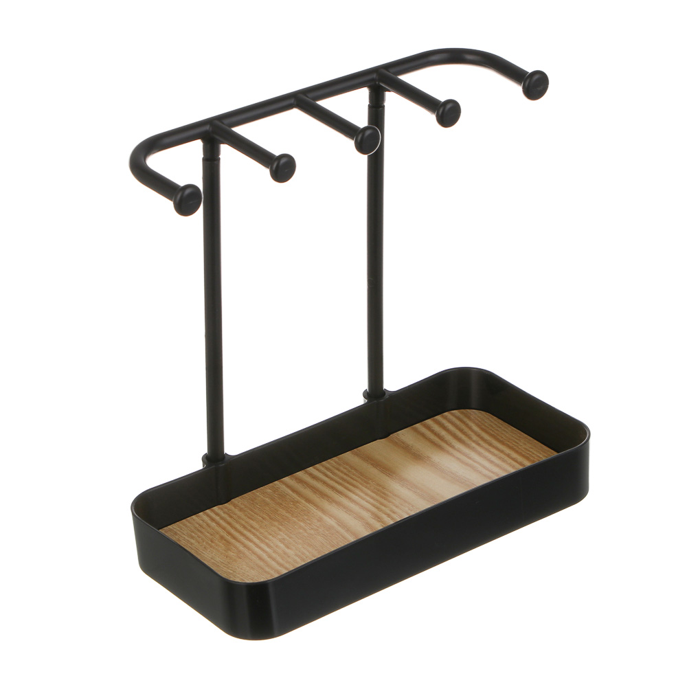 Подставка держатель для украшений, 20x10x19 см, пластик, МДФ, 2 цвета - #2