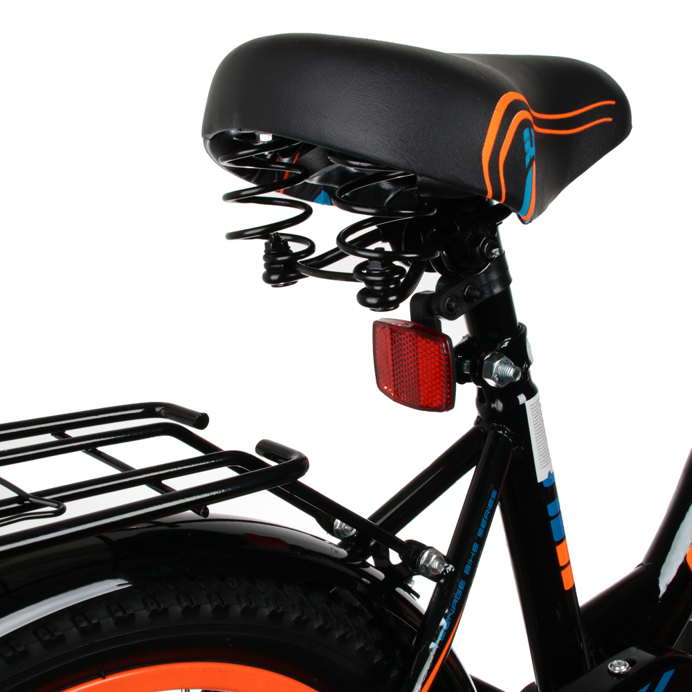 Велосипед детский двухколесный Slider 16", черно-оранжевый - #6