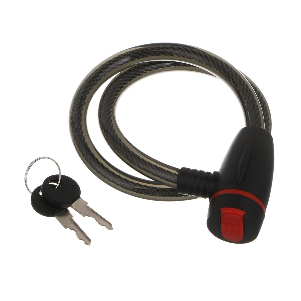 Замок велосипедный тм BY SPORT, противоугонный, тросовый, 680х11,5мм, металл, пластик, 3 цвета - #2