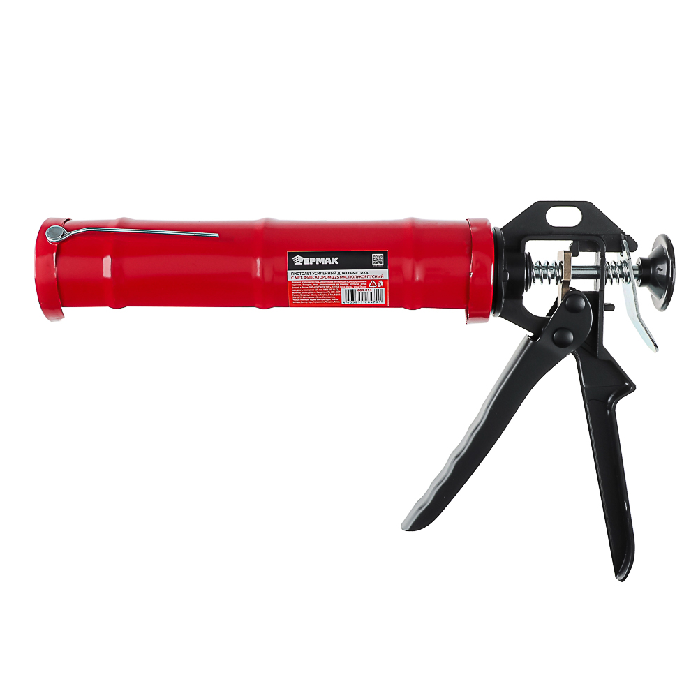 ЕРМАК Пистолет усиленный для герметика с мет. фиксатором 225мм полукорпусный - #1