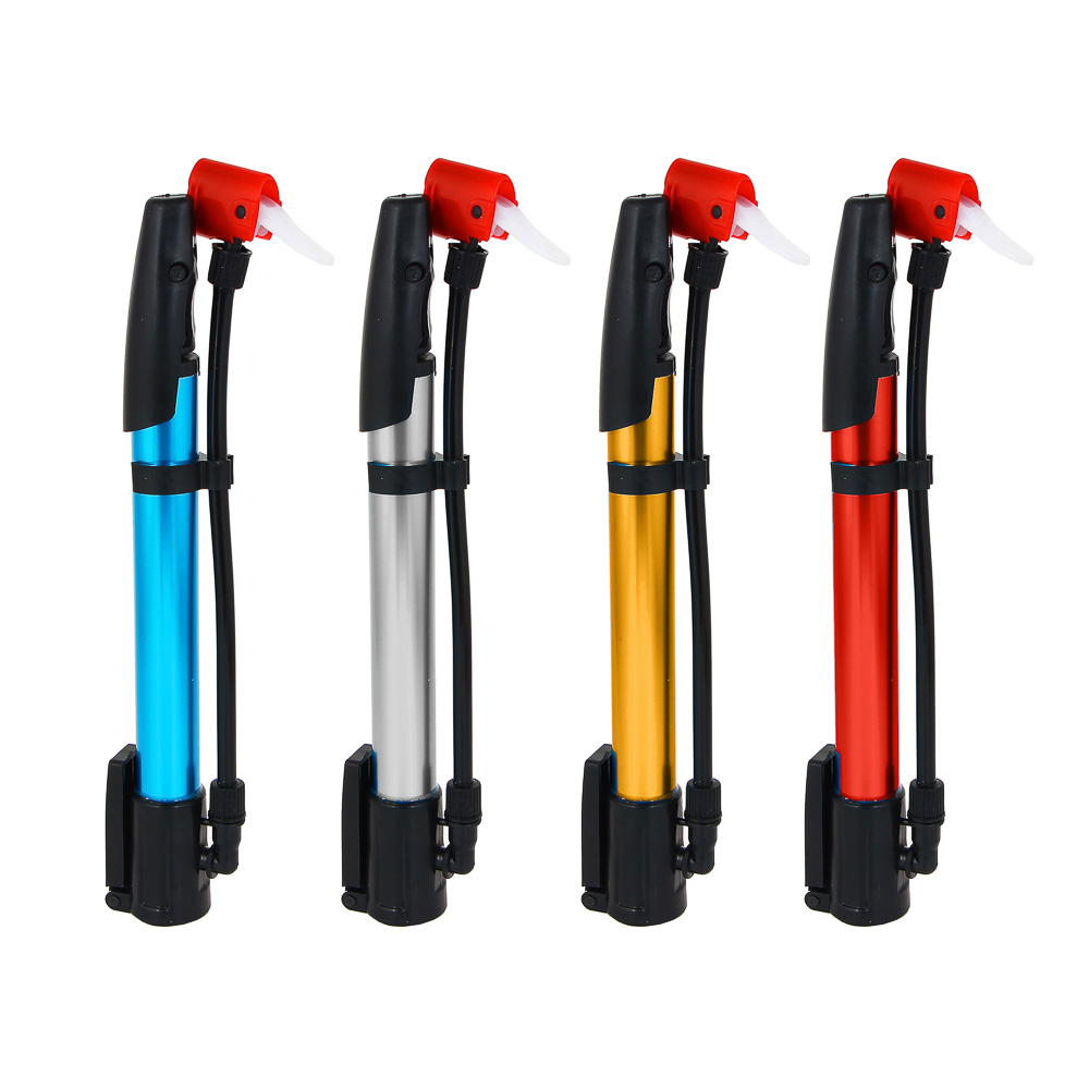 Насос велосипедный, тм BY SPORT, (шредер, преста), 32.5х2.7см, пластик, металл, 3 цвета - #1