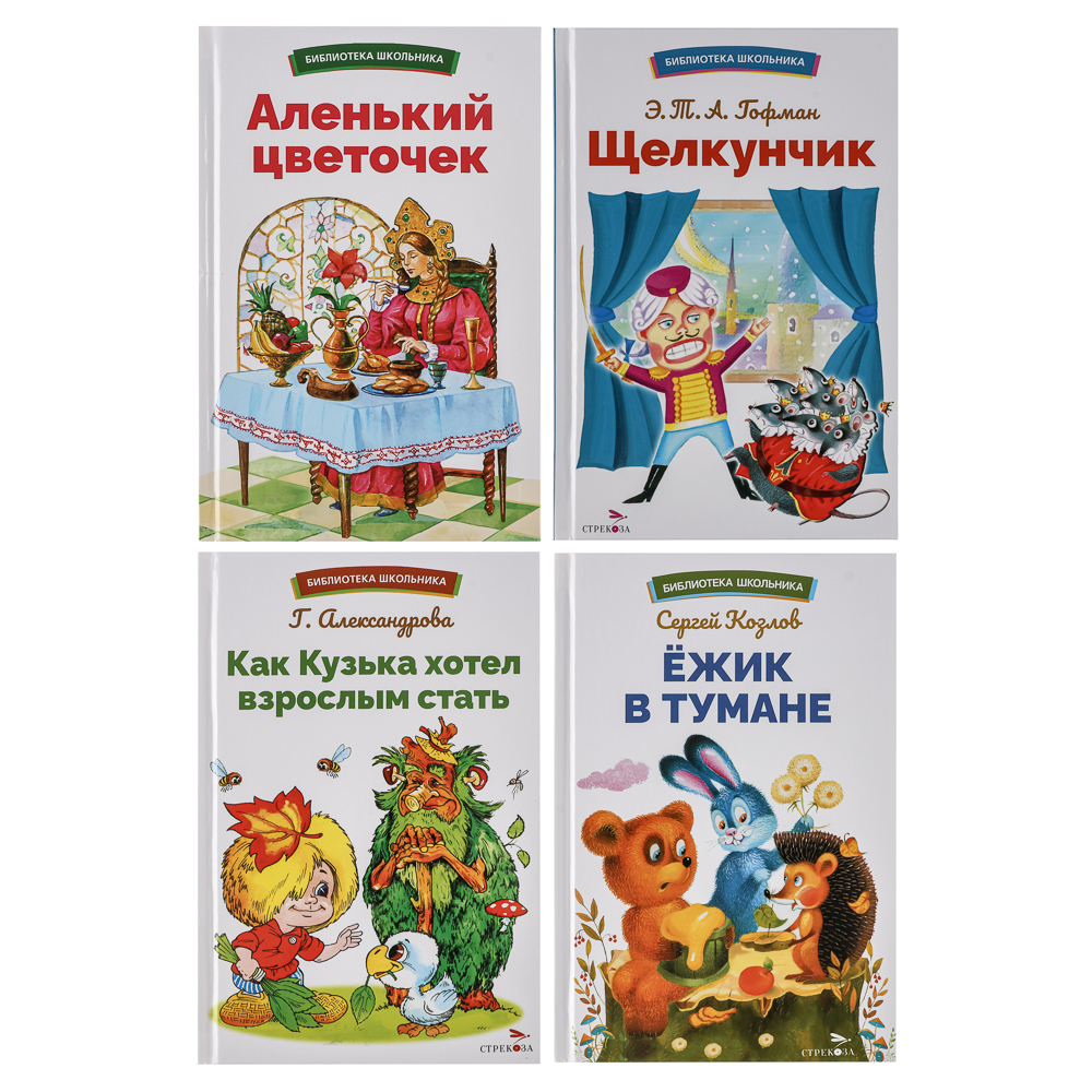 Книжка "Библиотека школьника", твердый переплет, 22х15см, 64 стр., 4 дизайна - #1