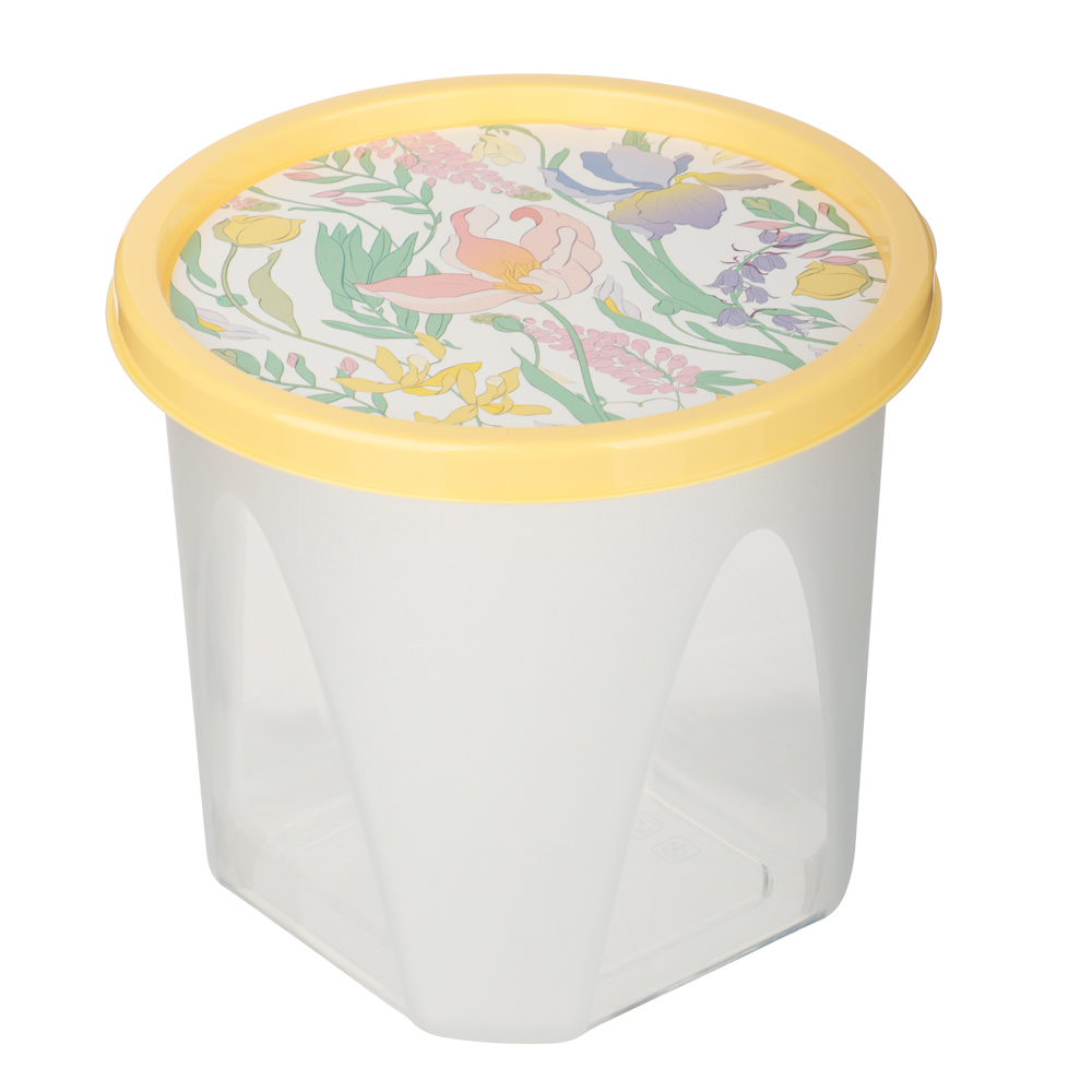 Ботаника Набор контейнеров круглых 0,6л+1,0л, пластик, 3 цвета - #4