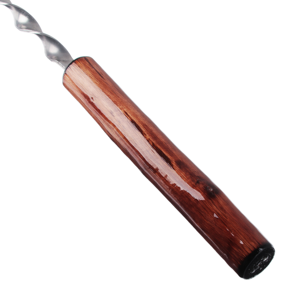 GRILLBOOM Шампур плоский с деревянной ручкой 600х12х2мм - #3