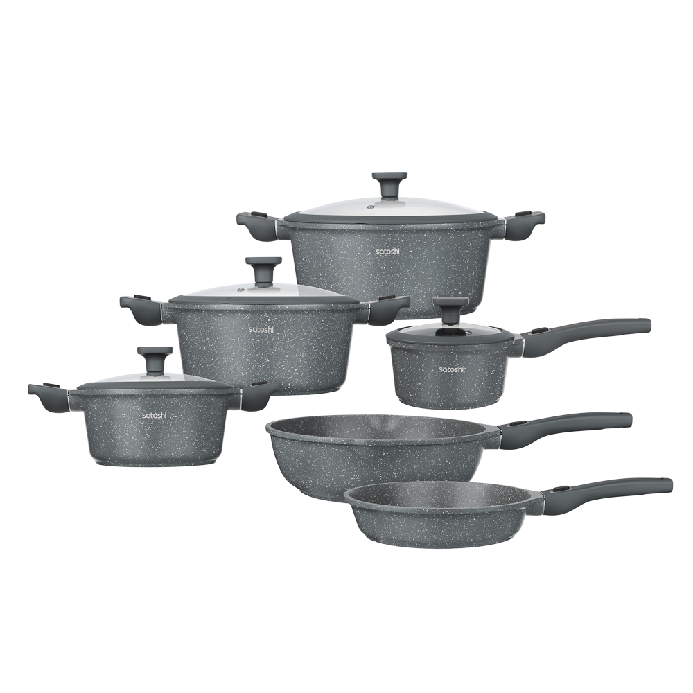 SATOSHI Мартель Наб. пос. 19пр, кастр. 2,5/4,3/6,5л; ковш 1,5л;сков.24см; сотейн. 4,3л, съем руч,инд - #1