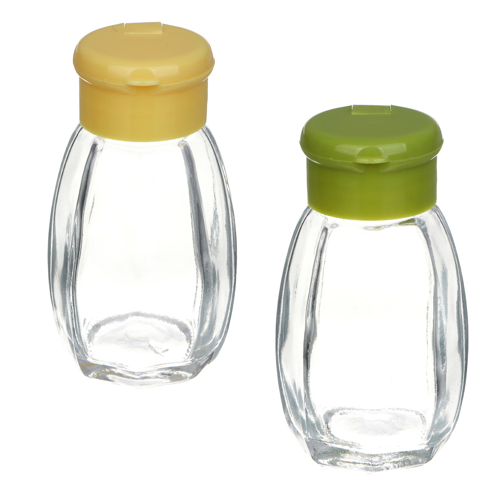 Солонка, стекло, пластик, 3,3х7,3см - #1