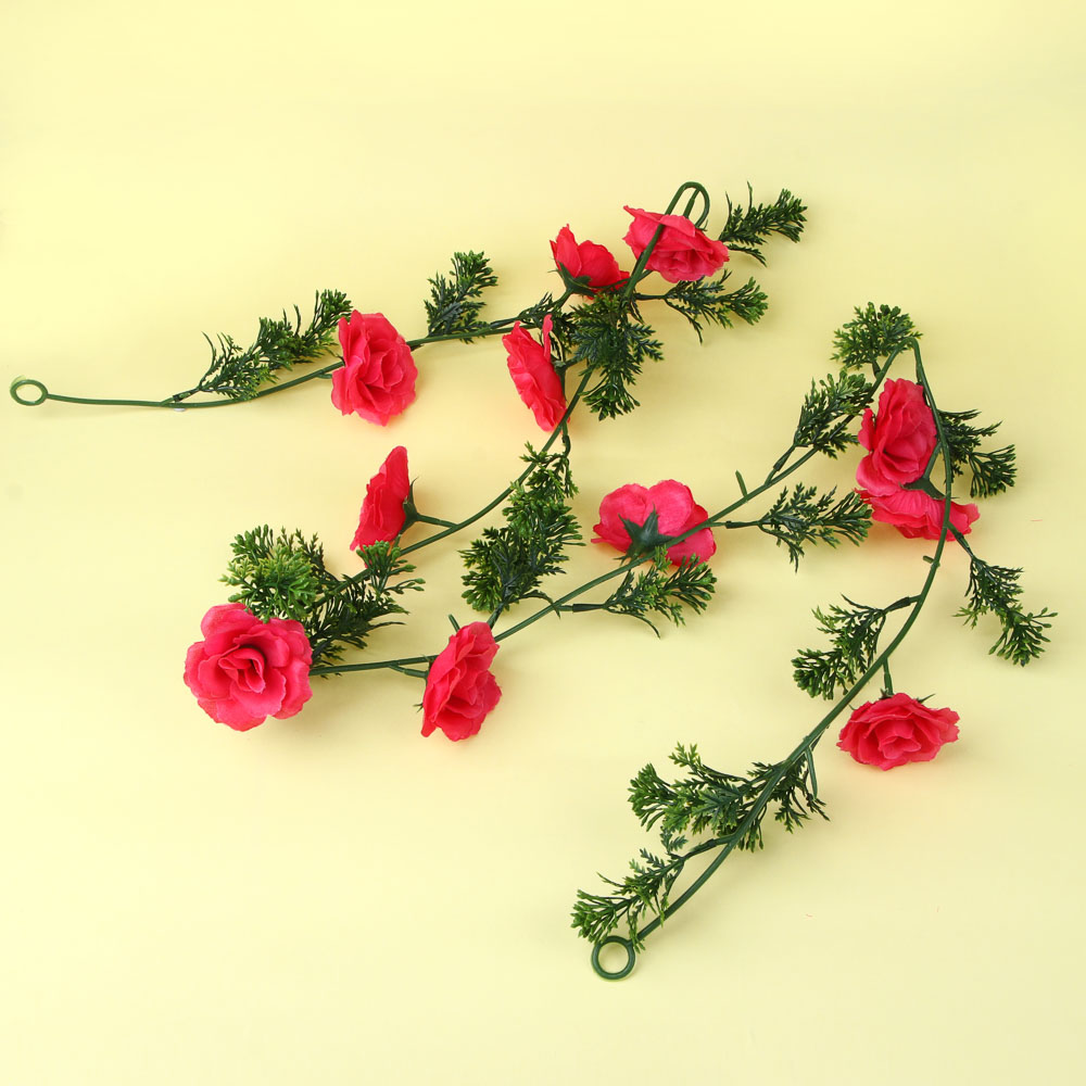 LADECOR Растение искусственное "Лиана с розами" 1,7 м, пластик, полиэстер, 2 цвета - #5
