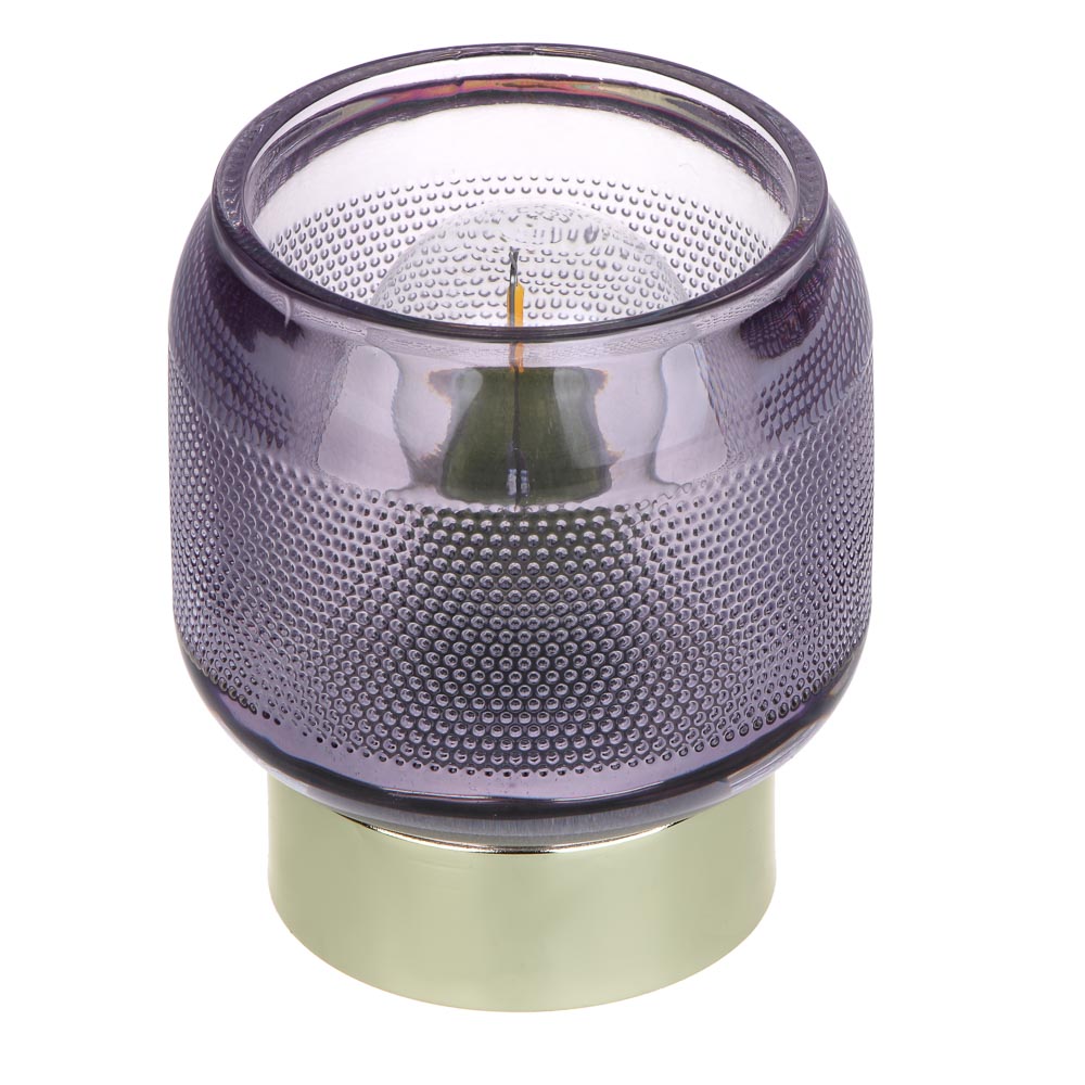 Светильник LED, 9х9х10 см, металл, стекло, 2xААА - #1