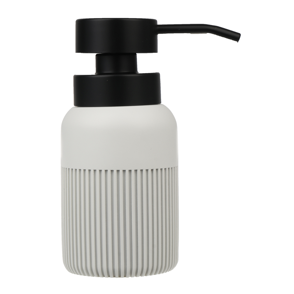 Диспенсер для жидкого мыла тм VETTA Модена, 230мл, полирезин, молочный, 7x7x15см - #3