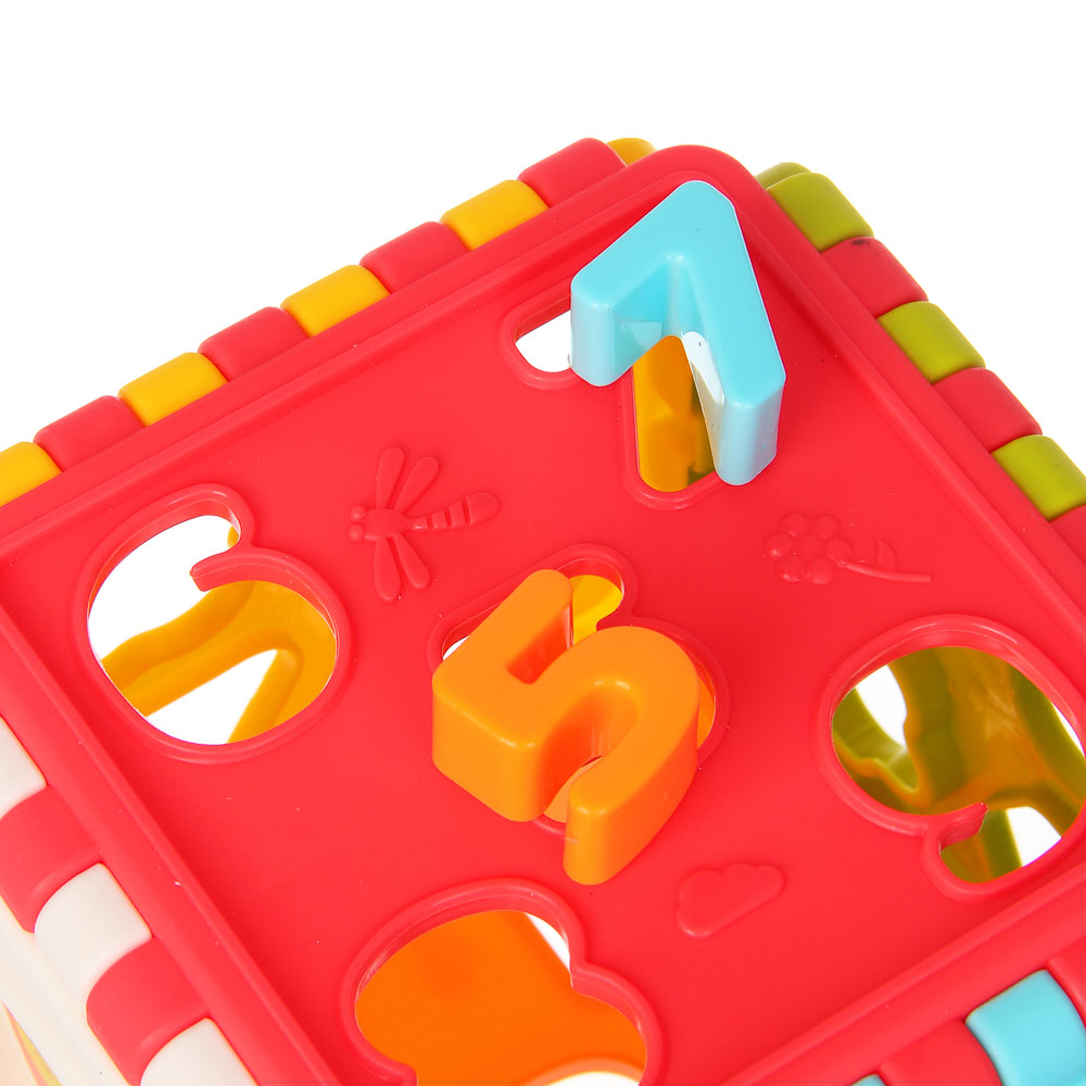 Развивающая игрушка сортер ИГРОЛЕНД "Бизикуб", PP, 8,2х8,2х8,2см - #17