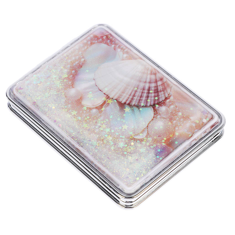 ЮНИLOOK Зеркало карманное, пластик, стекло, 8х5,8см, 6-12 дизайнов - #18