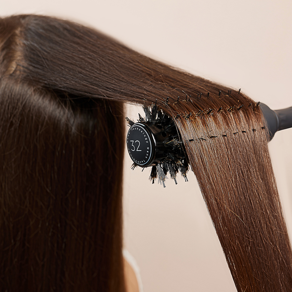 ЮНИLOOK Брашинг для волос, d=32мм, 26,2см, AБС пластик, нейлон, щетина - #10