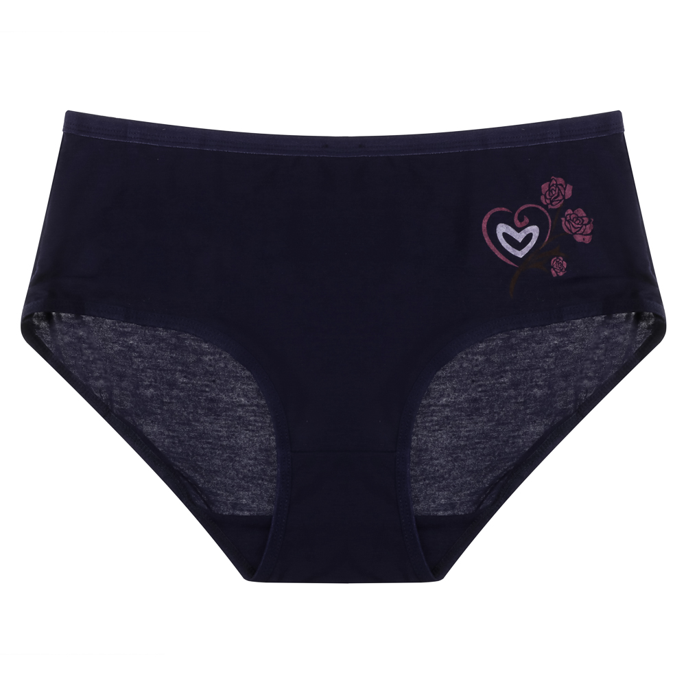 Трусы женские макси с принтом, р.50-52, 95% хлопок, 5% спандекс, Cotton #6001 - #13