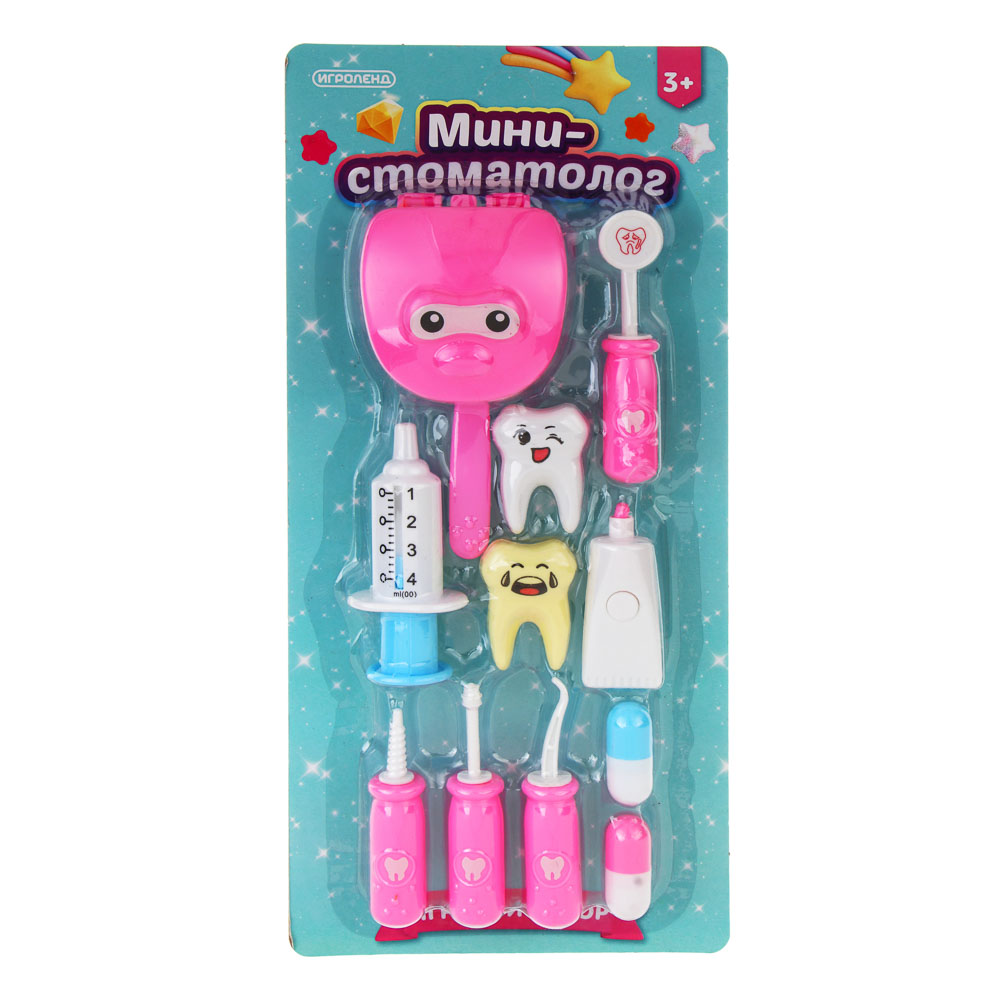 ИГРОЛЕНД Набор игровой профессии мини "Стоматолог", PP, ABS, 16х5х34,5см - #2