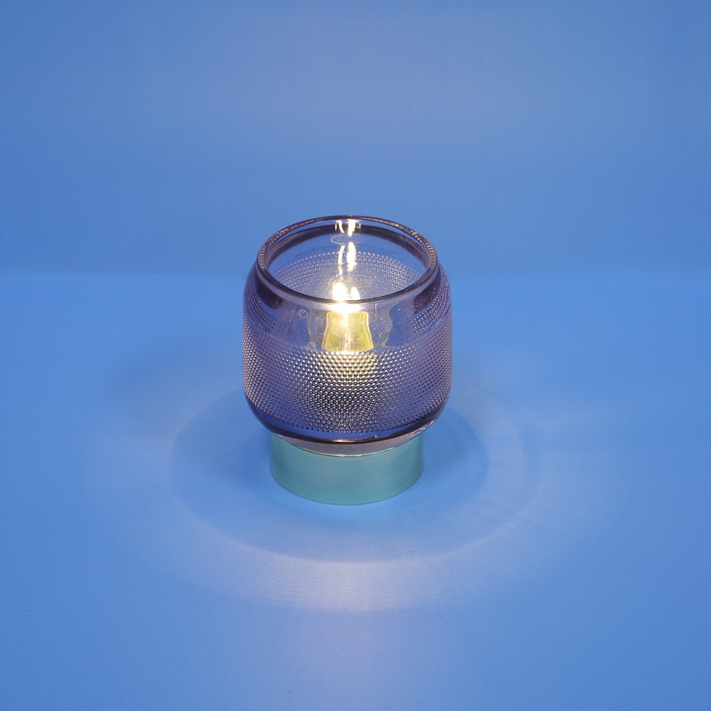 Светильник LED, 9х9х10 см, металл, стекло, 2xААА - #6