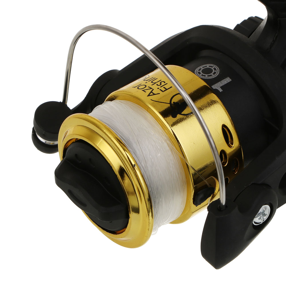 Катушка SY 200 тм AZOR FISHING, передний фрикцион, 1 п.п.,металл, пластик, с леской 0.25 мм - #2