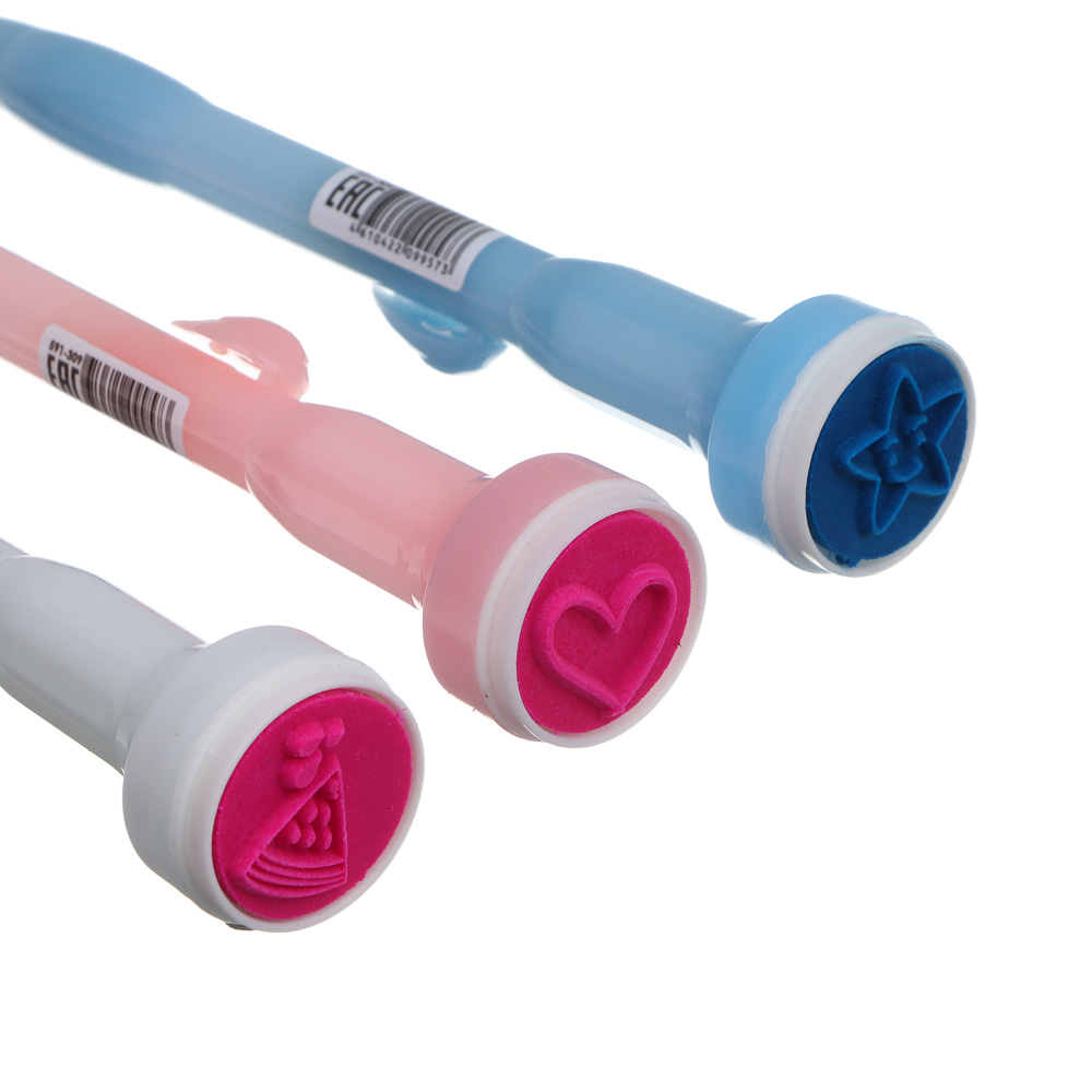 Ручка шариковая синяя с печатью "Пушистые гурманы", 3 вида - #6