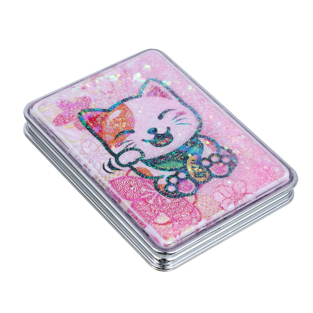 ЮНИLOOK Зеркало карманное, пластик, стекло, 8х5,8см, 6-12 дизайнов - #5