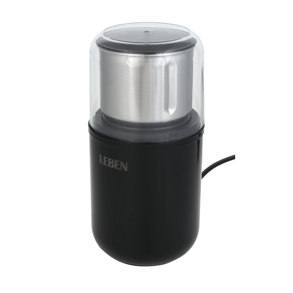 LEBEN Кофемолка со съемной чашей 200Вт, загрузка 65г, пластик, металл, 220в - #3