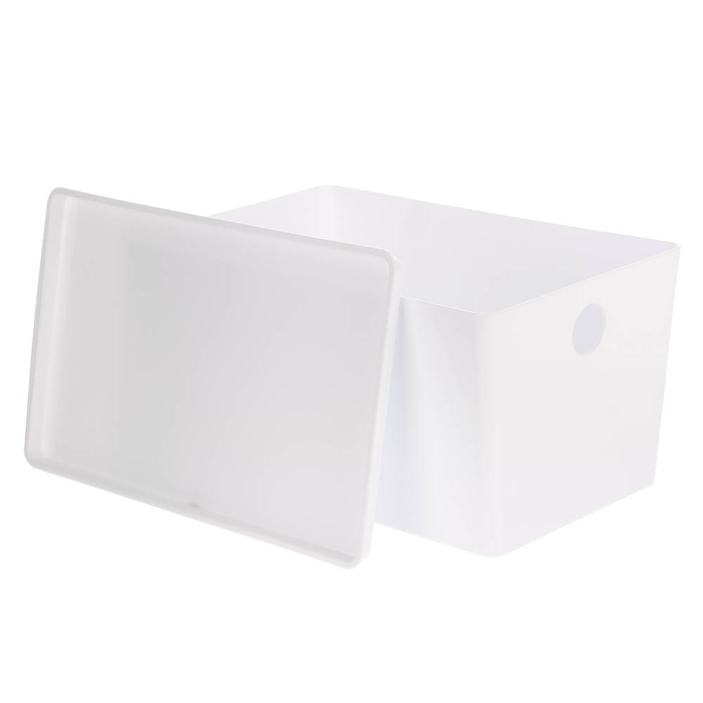 Контейнер с крышкой, белый, 18х15х30см - #2