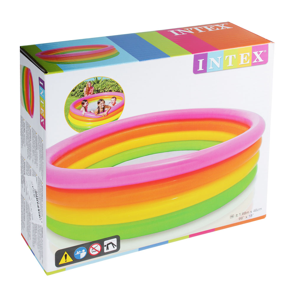 Бассейн детский Intex Sunset Glow Four Ring 56441 - #2