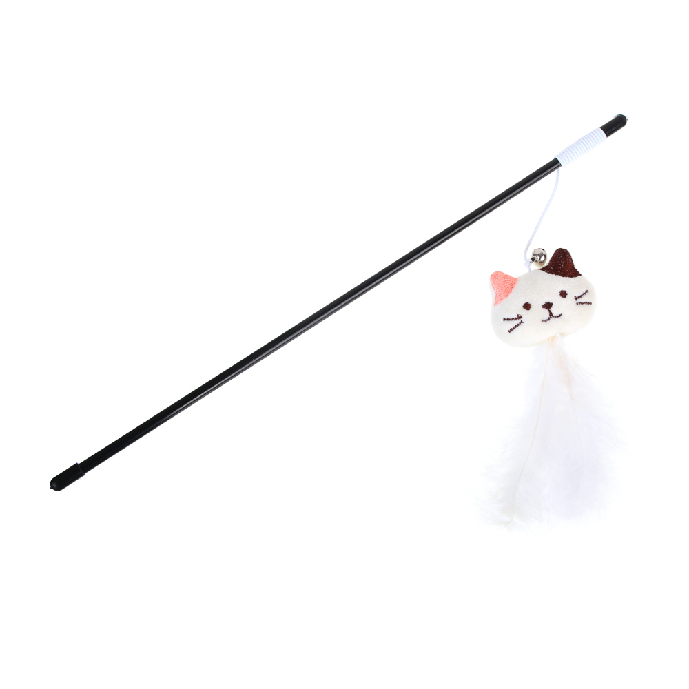 VETTA Игрушка - дразнилка, для домашних животных с перьями, полипропилен, плюш, АБС-пластик, 35 см - #3