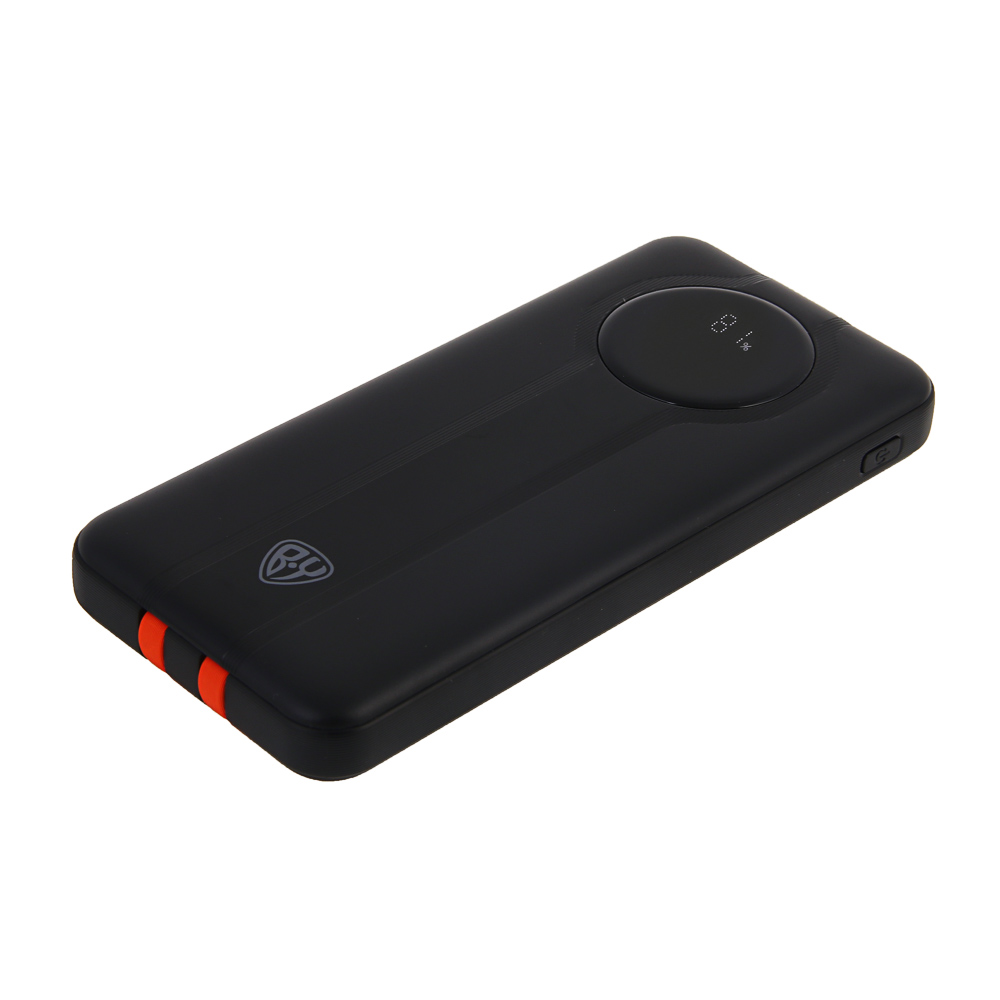 Аккумулятор мобильный BY Bolt10 10000мАч, встроен. кабели Type-C, iP, 20W, 3A, пластик, черный - #5